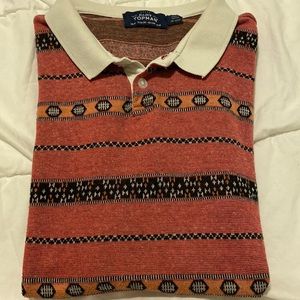 TOPMAN vintage inspired polo shirt
